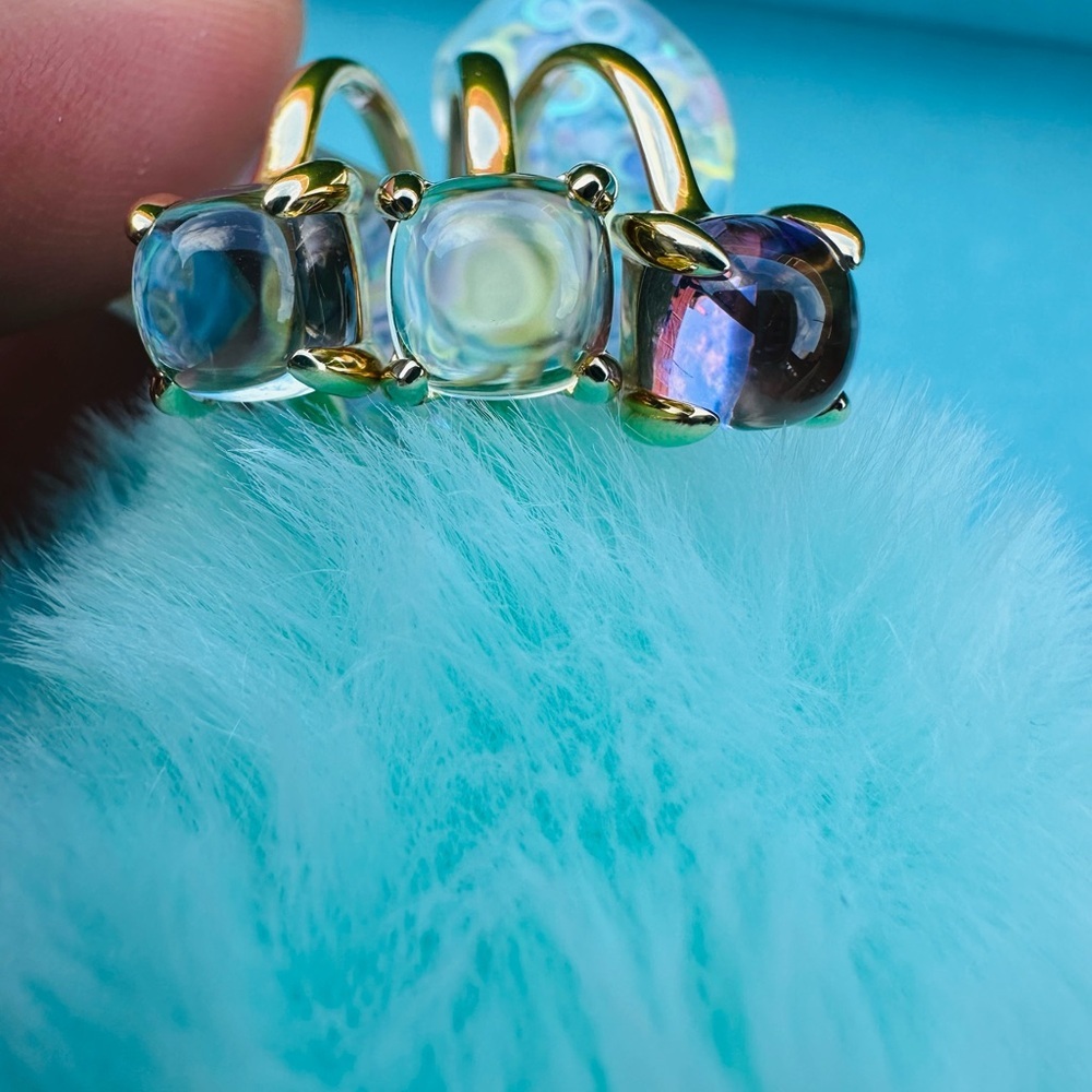 RARE Tiffany & Co. 18k Citrine 2ct Paloma Picasso Sugar Stack Ring, Sz 6.25 - Picture 5 of 8